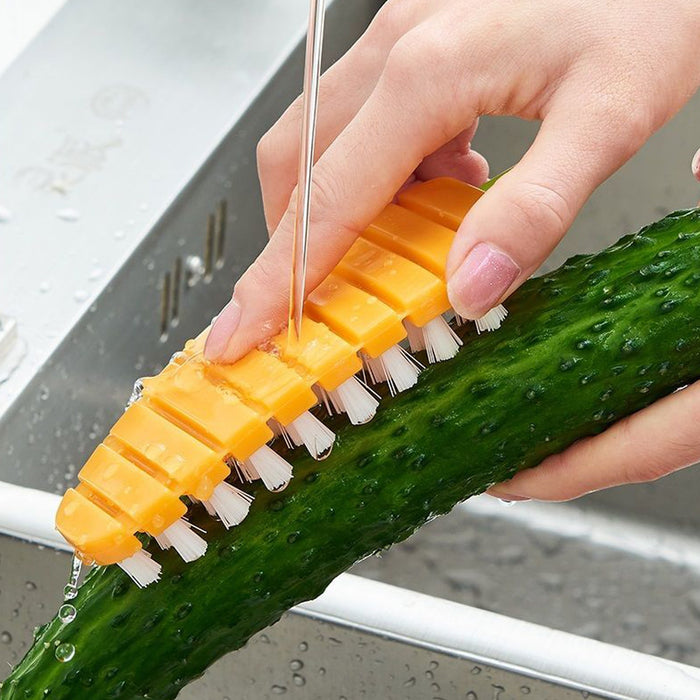 2950 Vegetable Scrubbing Brush, Vegetable Scrubber Nonâ€‘Toxic Fruit Brush Carrot Shape Vegetable Brush for Potato for Vegetable