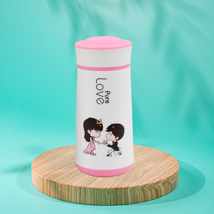 6952 Pure Love Bottle for Anniversary, Birthday Gift Bottle juices, shakes, coffee etc, specially designed for school going boys and girls and sport persons, return gift, birthday gifts online 350ml (MOQ :- 80 pc)