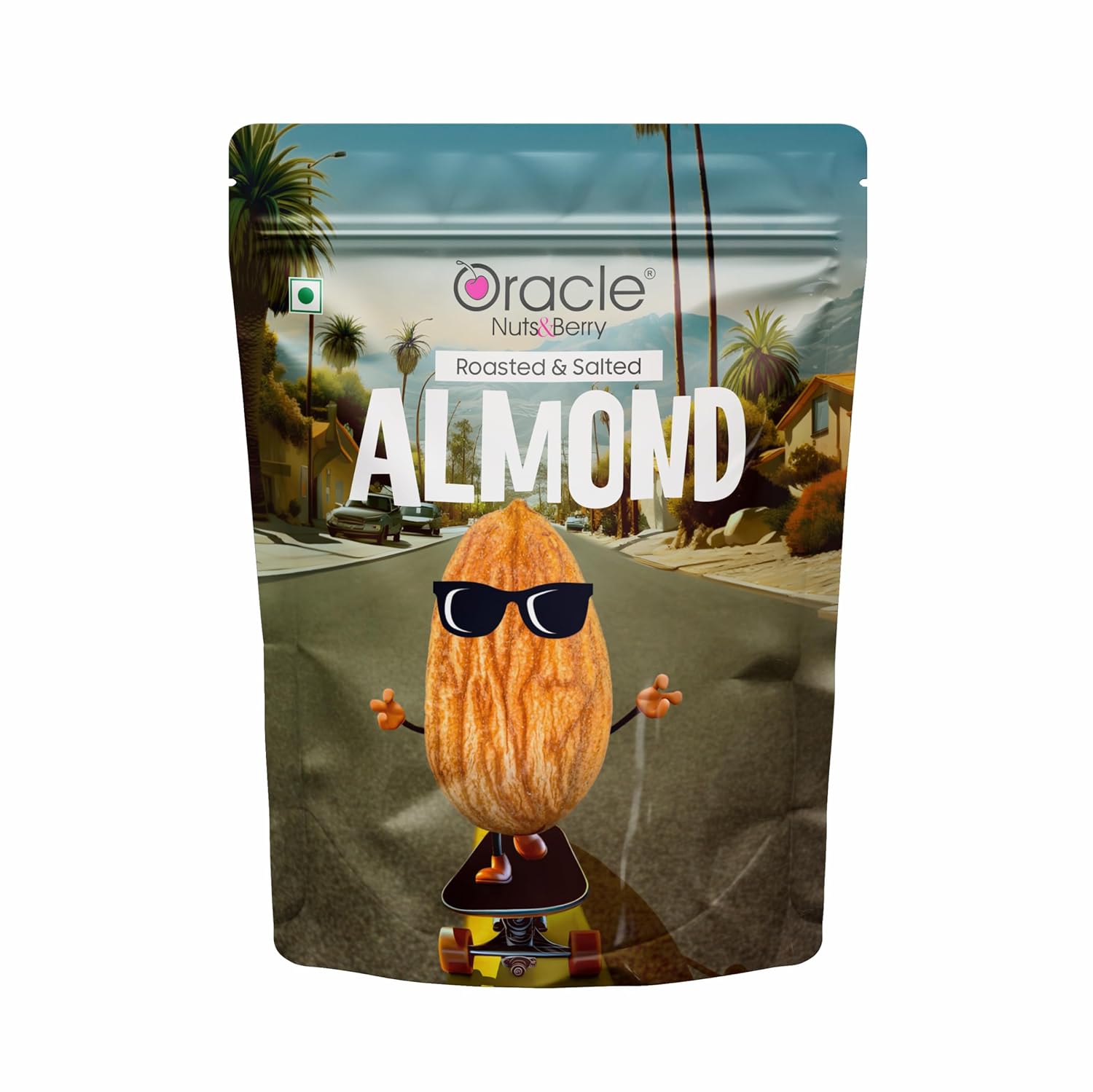 Oracle Roasted & Salted Premium Almonds Nutritious Dry Fruits Snack (200gm)