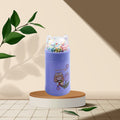 Girl's Glass Water Bottle – Cat Lid & Sparkle Strap | Own Hydrate