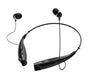 Bluetooth neckband headset with comfortable design.