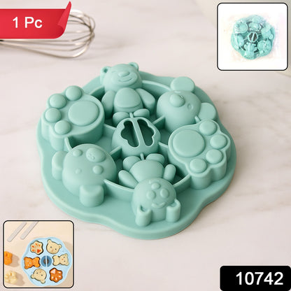 Silicone Kids Cartoon Shape Chocolate, Jelly & Candy Mold (1 Pc)