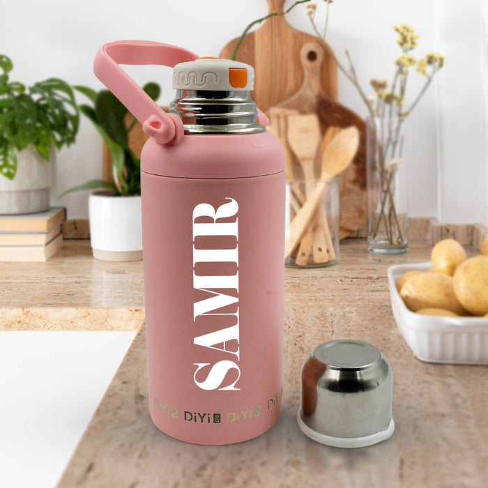 Customize Stainless Steel tumblers 316 Stainless Steel, Vacuum Insulated Cup / Bottle, Portable Travel Kettle / Water Bottle with Handle, Outdoor Large Capacity Sports Kettle Cups / Bottle (1300 ML)