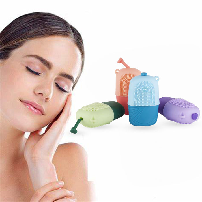 1227 Ice Roller & Scrubber For Face | Face Massager | Reusable Silicone Facial Ice Roller For Glowing & Tighten Skin (1 Pc)