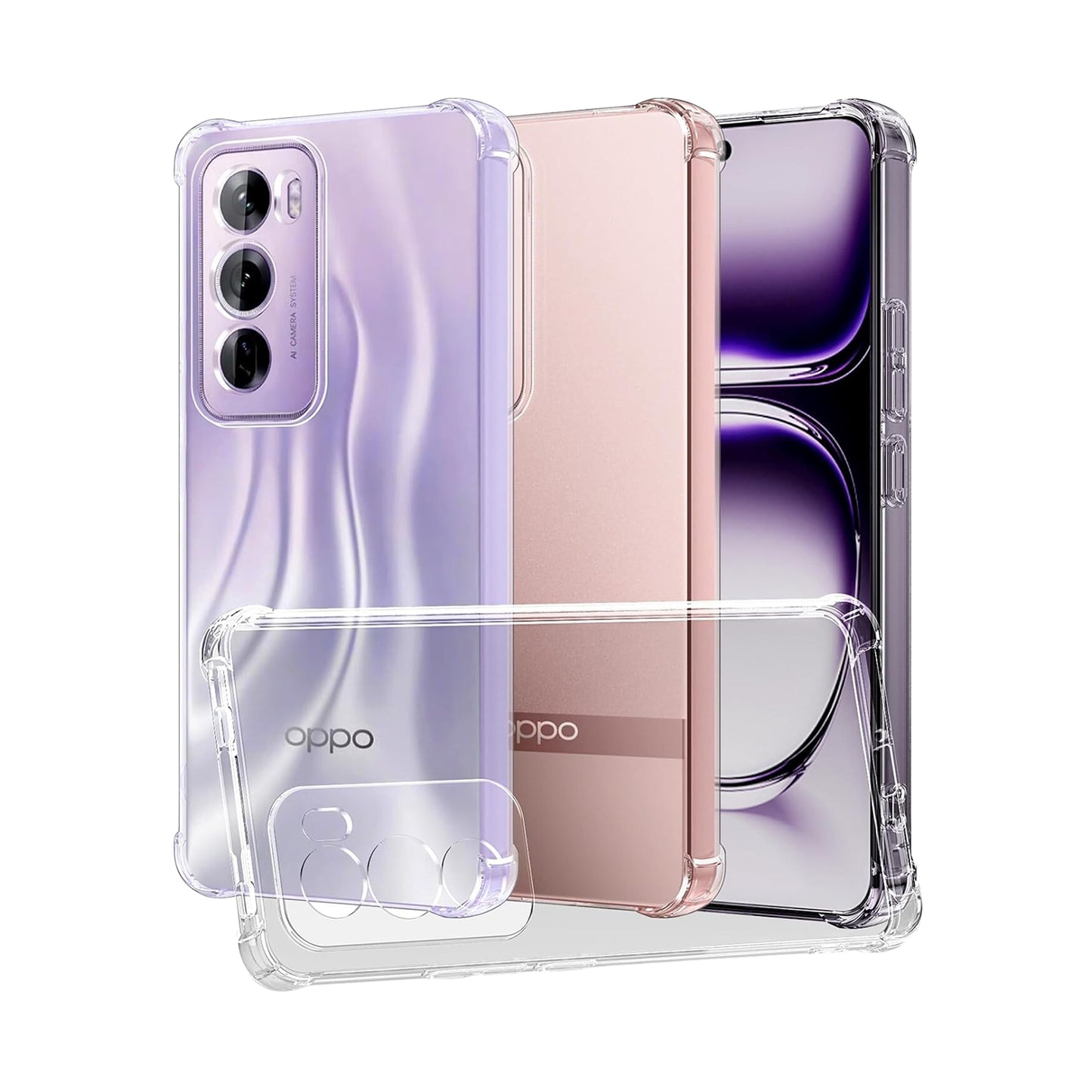 Chrome Clear Hard Protection Case For Oppo