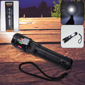 LED Flashlight USB Rechargeable – Zoom & 5 Lighting Modes