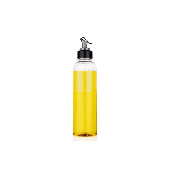 2288 1ltr Plastic Oil Dispenser With Lid - Clear, Drip Free Spout, Controlled Use.