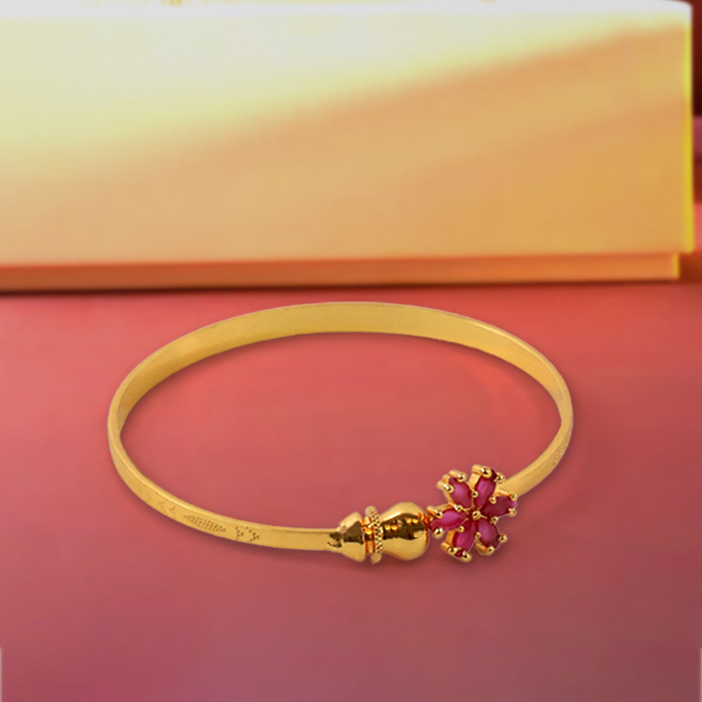 Fashion Latest Traditional Design Gold Plated Adjustable Bracelet Bangles for Women