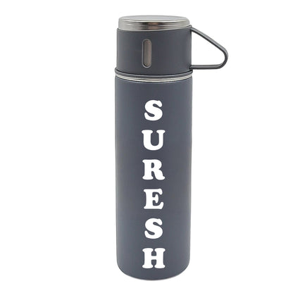 Customize Stainless Steel Vacuum Insulated Water Bottle With Coffee / Tea Mug (500 ML)