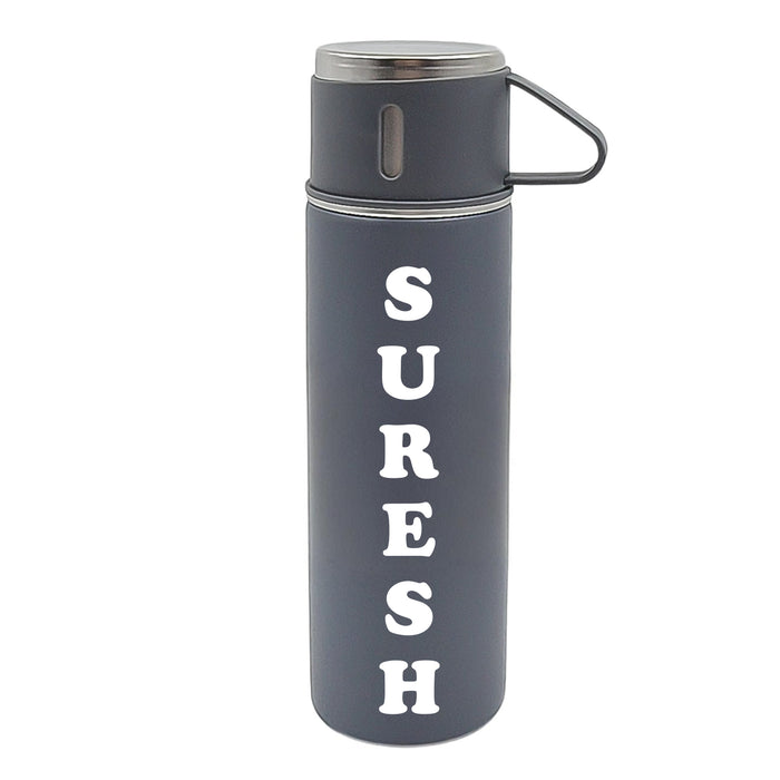 Customize Stainless Steel Vacuum Insulated Water Bottle With Coffee / Tea Mug (500 ML)