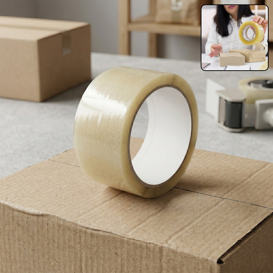 HIGH ADHESIVE TRANSPARENT TAPE FOR HOME PACKAGING. (120 meter)