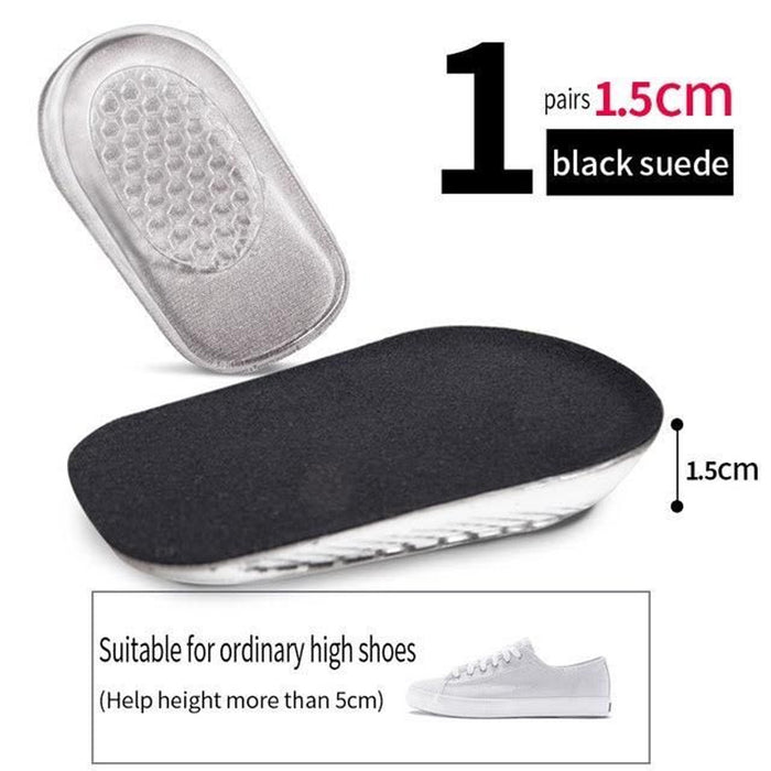 1 Pairs Silicone Heel Pads, Shoes Insole (11×6×1 Cm)