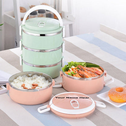 Customized Multi Layer Stainless Steel Hot Lunch Box (3 Layer)