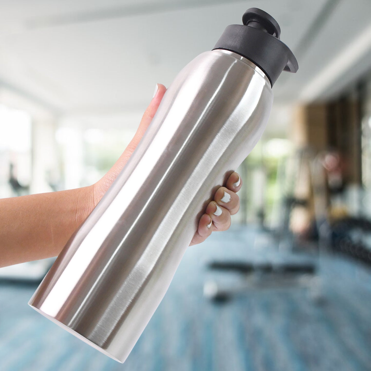 Stainless Steel Double Wall Vacuum-Insulated Drink Water Bottle (1000 ML Approx)