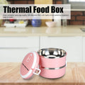 Personalised Stainless Steel Lunch Box – 2-Layer Insulated | CustomSpot