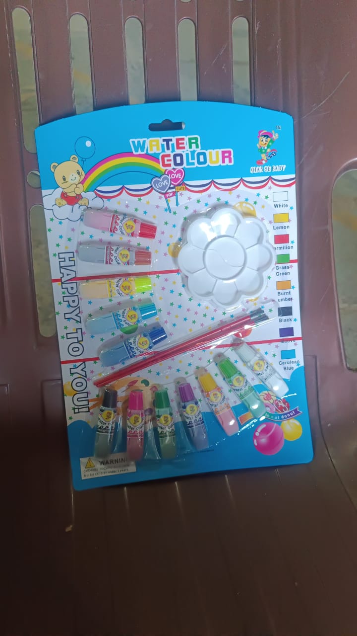 15 In 1 Water Colour Kit for Kids B-day Return Gift (1 Set)