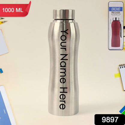 Customize Stainless Steel Double Wall Vacuum-Insulated Drink Water Bottle (1000 ML Approx)