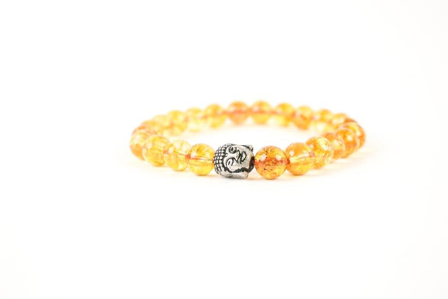 Citrine Crystal Stone Yellow Bracelet