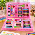 86 Piece Drawing and Colouring Kit in Carry Case for School (86 Pc)