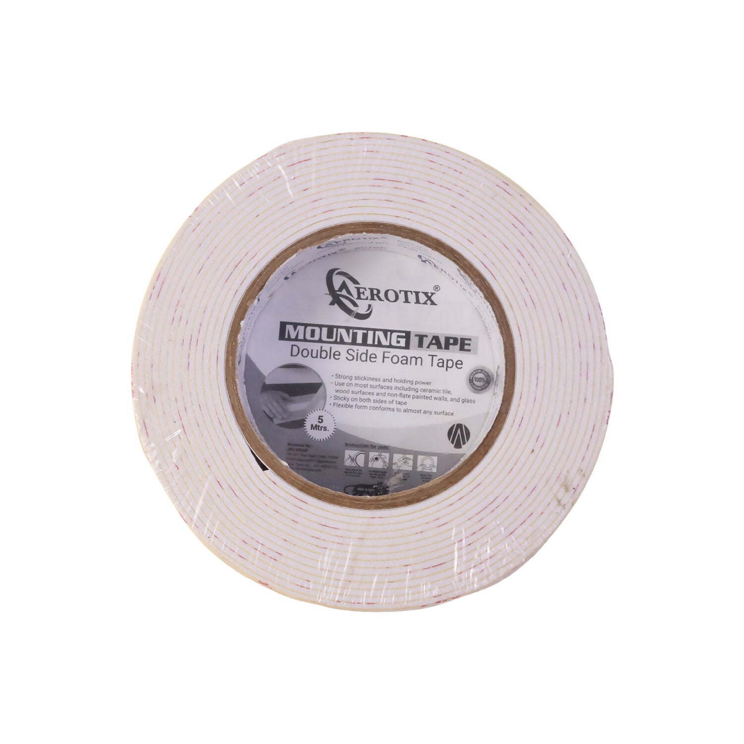 Mounted items using Aerotix tape