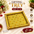 Royal Decorative Gift Tray For Wedding, Festive Occasions And Traditional Gifting