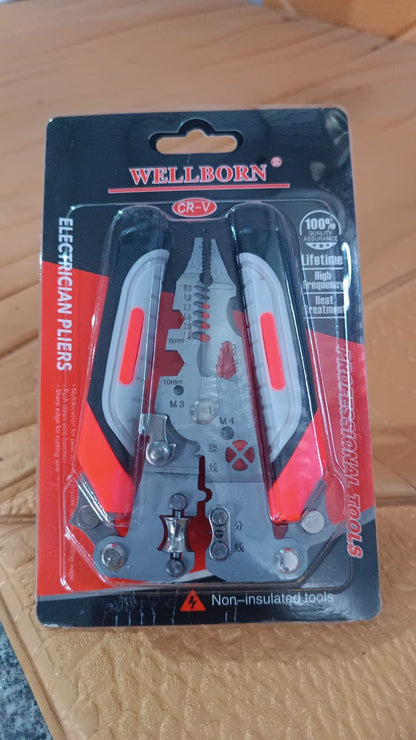 8 in 1 Wire Stripper Pliers, Soft Grip