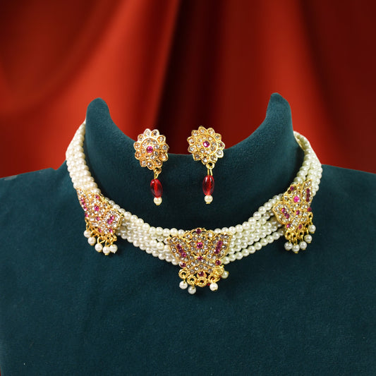 Chik Moti Necklace Set – Sophisticated and Everlasting Beauty