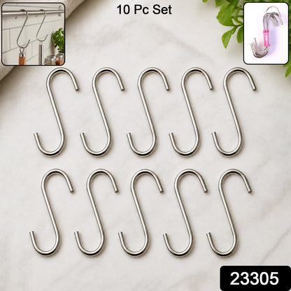 Heavy Duty S-Shaped Hanging Hook – Strong Metal, Multipurpose Use