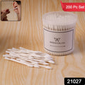 Cotton Ear Buds Set – 200 Soft Tips with Storage Jar