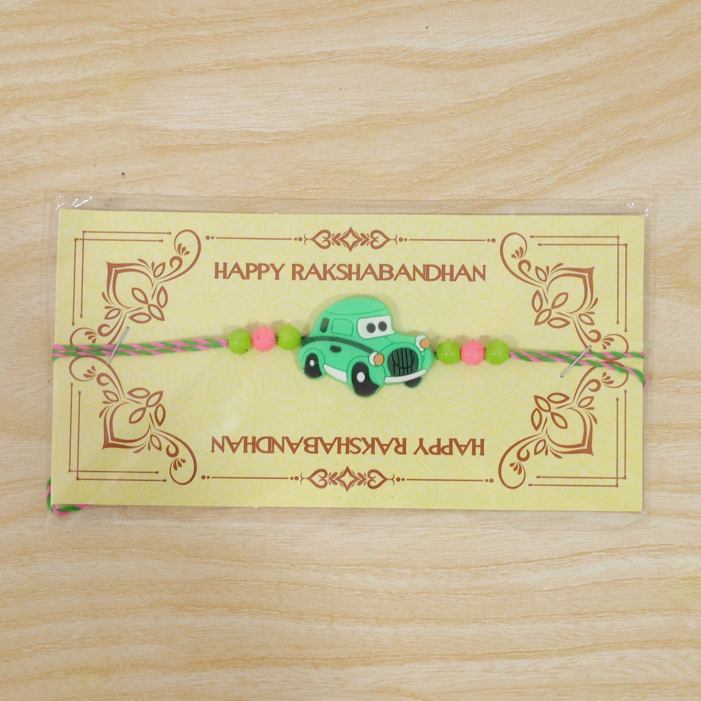 Kids Car Beaded Rakhi Fun Pattern Raksha Bandhan Gift (5pcs)