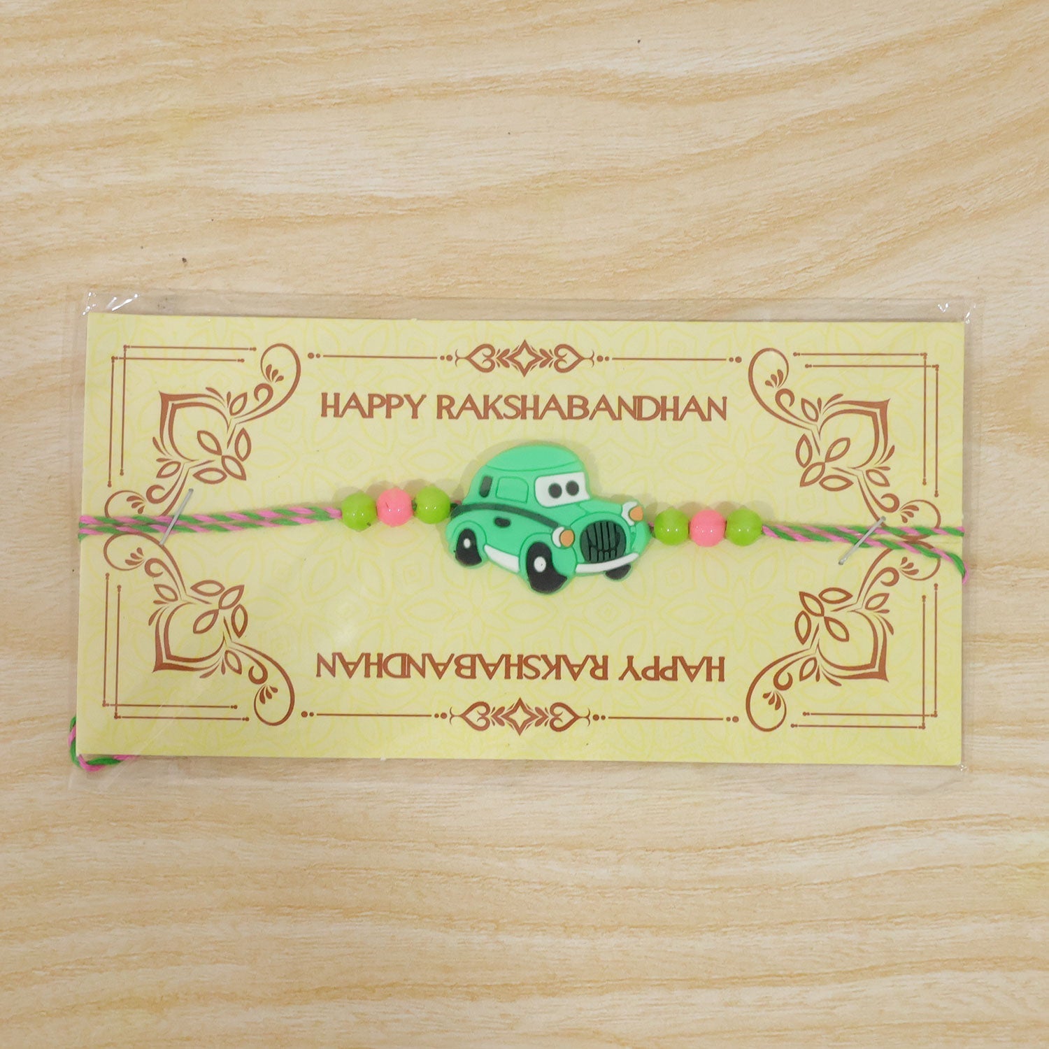 Kids Car Beaded Rakhi Fun Pattern Raksha Bandhan Gift (5pcs)