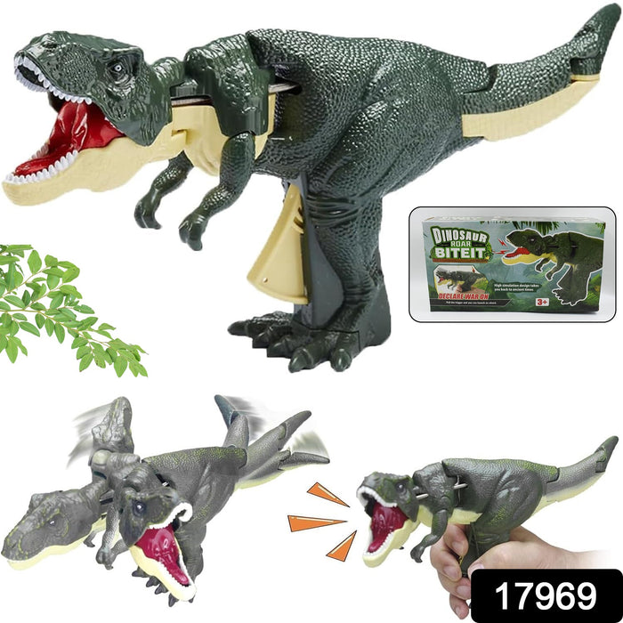Dinosaur Roaring Toys Trigger, Dinosaurs Toys with Dinosaur Sound Lighting Model Vibrating Head Moving (3 + Years / 1 Pc)