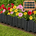 Garden Lawn Edging Border Set with Interlocking Panels (12 Pc)