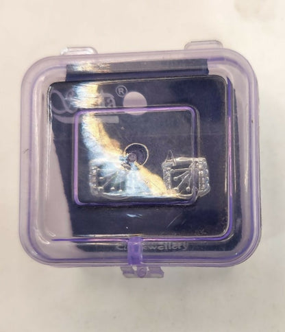 Rhodium Plated AD Crown Stud Earrings - Anti-Tarnish, Daily Wear for women and girls