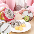 2 In 1 Fruit Carving Tool Watermelon Cutter Melon Baller Scoop Knife (1 Pc)