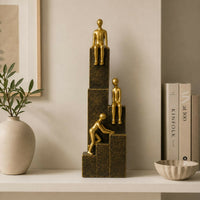 Abstract Climbing Human Resin Showpiece for Home & Office Decor (Any Color 1 PC)