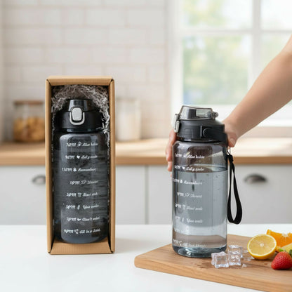 2 L Plastic Motivational Sipper Water Bottle
