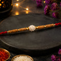 Stone Studded Rakhi – Traditional Beads & Festive Design