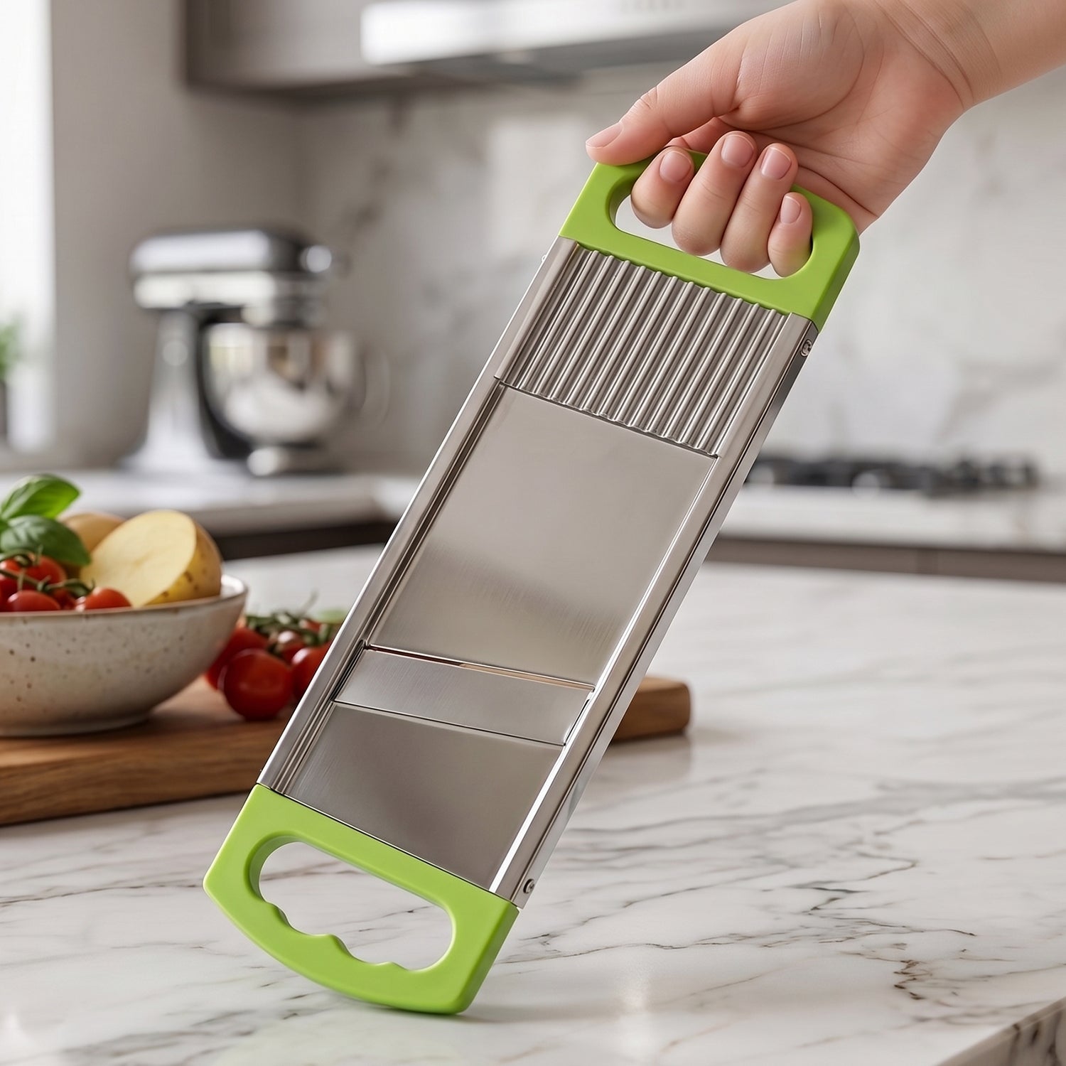 2 in 1 Potato Slicer used in all kinds of household kitchen