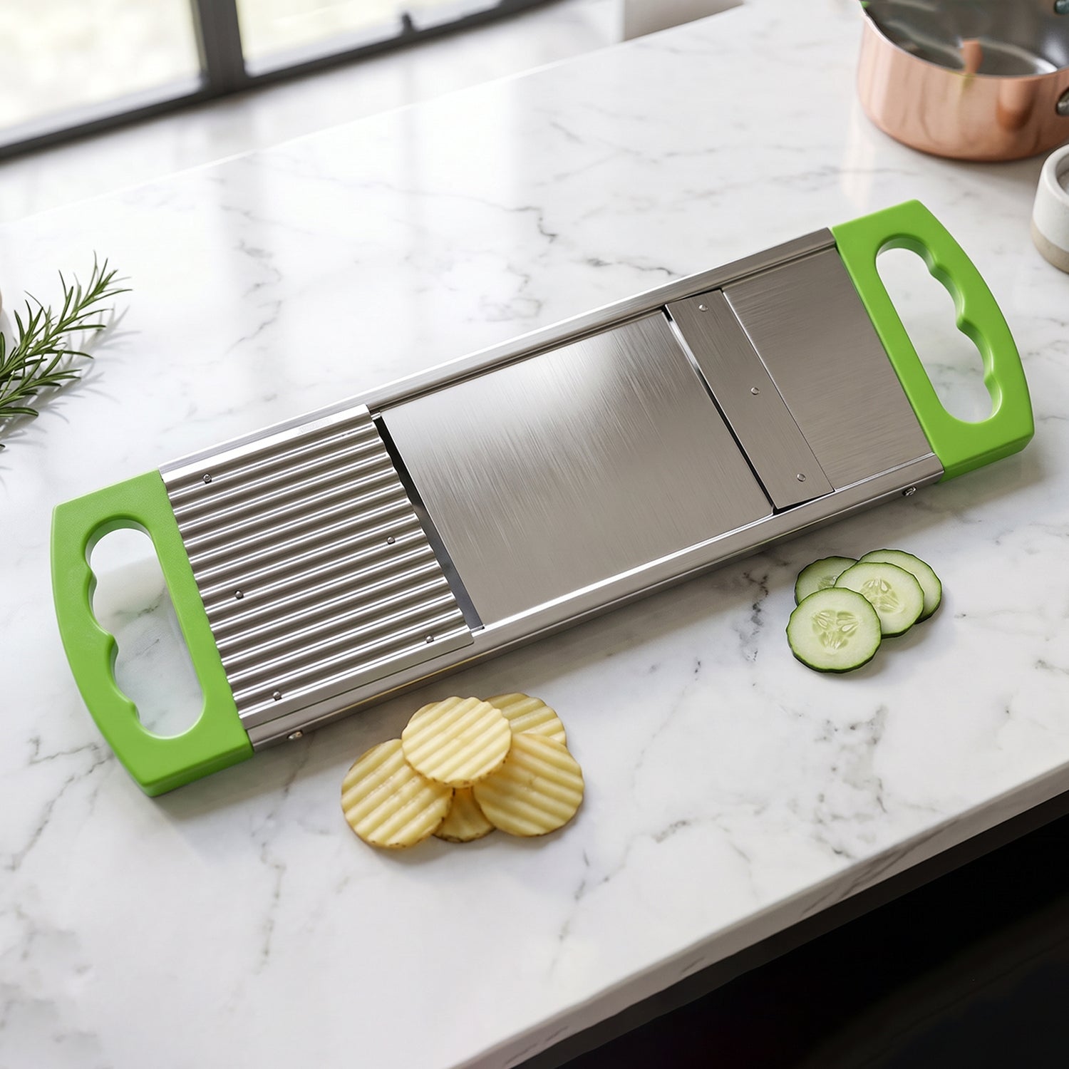 2 in 1 Potato Slicer used in all kinds of household kitchen