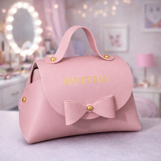 Pink Mini Handheld Bag for Women | Sweet Day Stylish Casual & Gift Purse