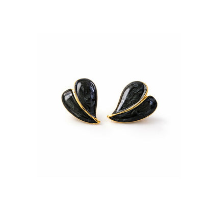 Elegant Leaf Design Stud Earrings for Women – Premium Gloss Finish Fashion Jewelry