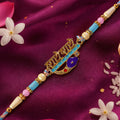 Classic Rakhi with Devanagari Text Plaque, clean frame and plaque look for Gift Use