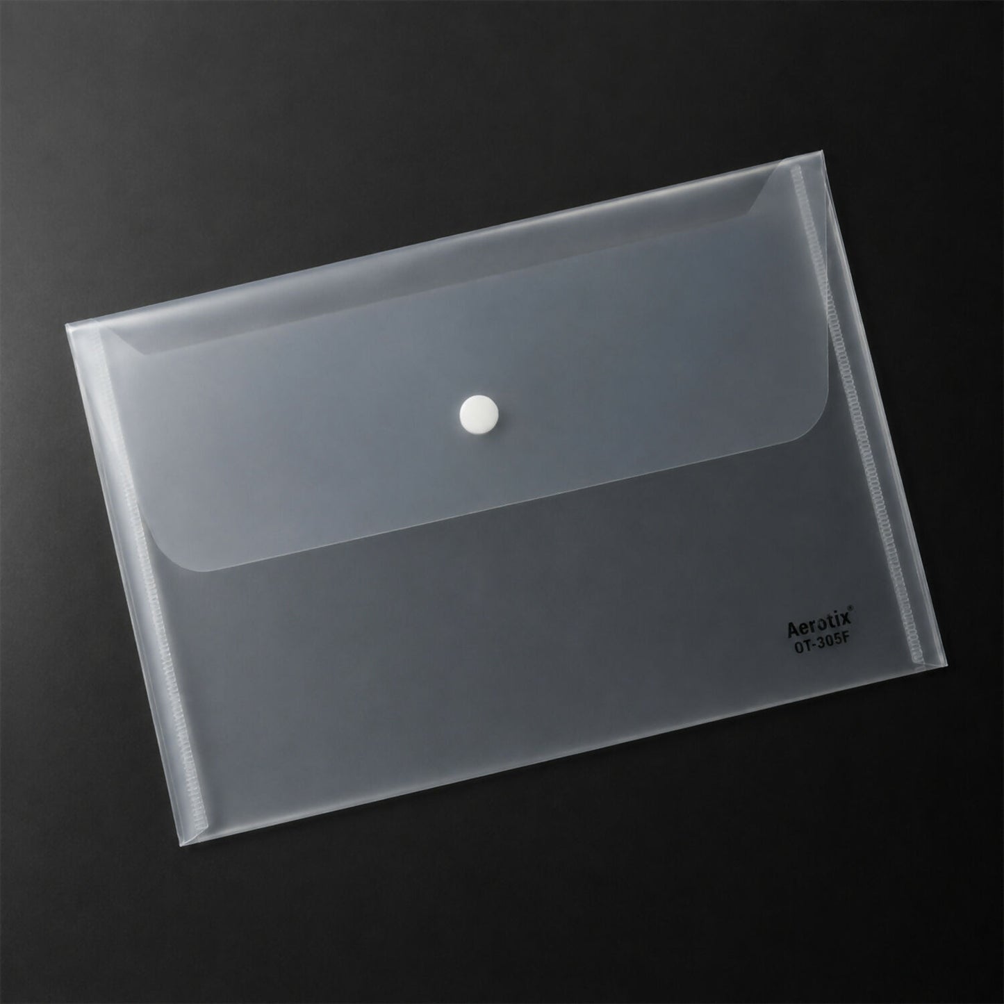 Clear file folder holding papers safely