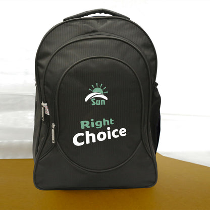 Right Choice Premium Backpack, designed for comfort, durability, and modern appeal. Whether you’re heading to school, work, or a weekend trip,