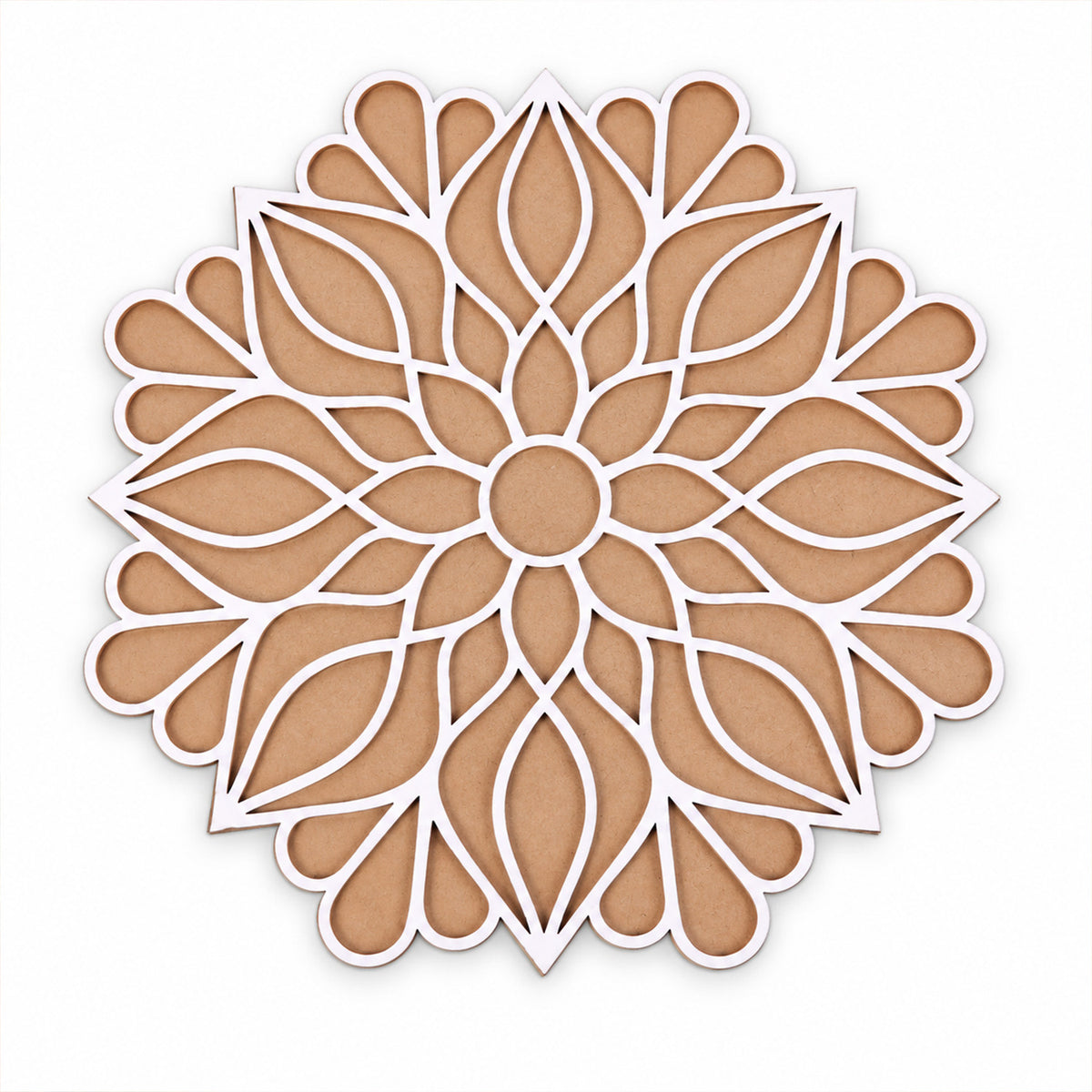 Floral Mandala Rangoli Stencil for Festive Home Entrance and Puja Decoration