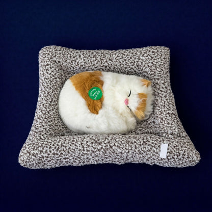 Sleeping Cat Car Dashboard Decor Soft Plush Showpiece for Auto Interior