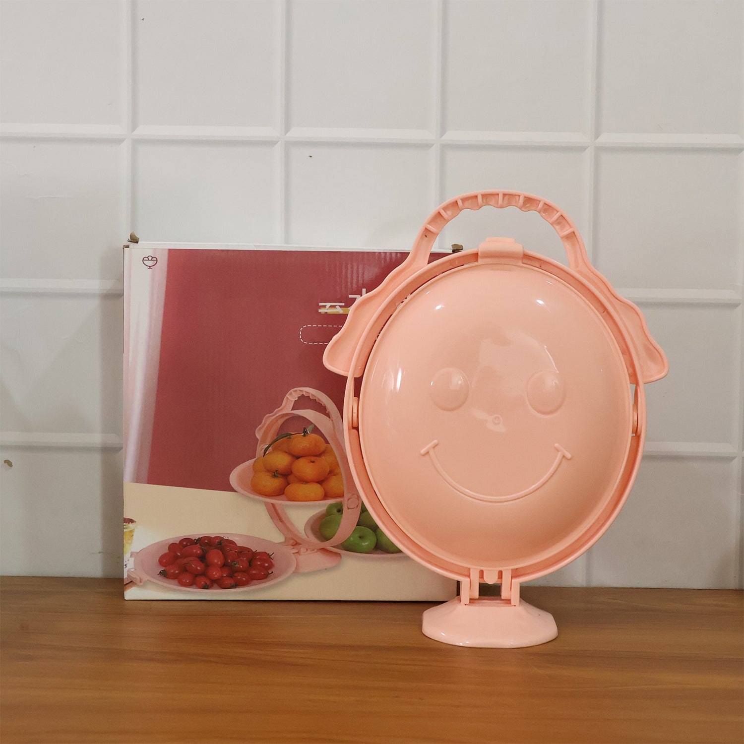 3-Layer Foldable Multi-Purpose Snack, Fruit & Dessert Serving Stand (1 Pc)