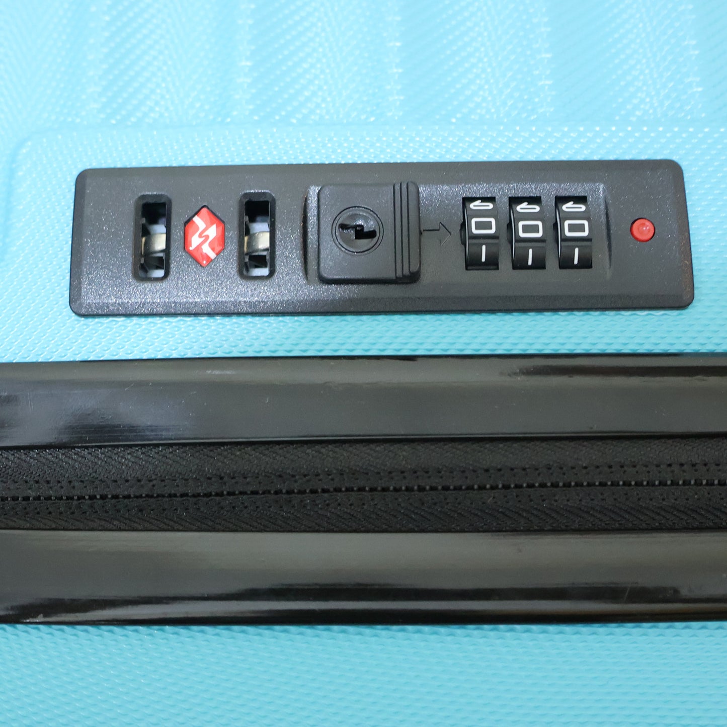 Stylish textured surface of 4-in-1 luggage set resisting scratches