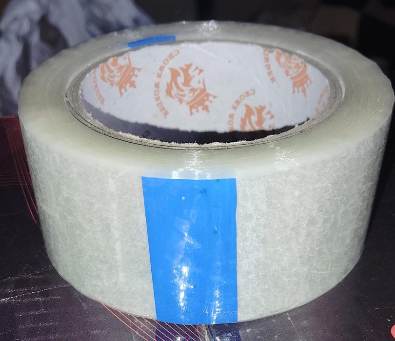9084 HIGH ADHESIVE TRANSPARENT TAPE FOR HOME PACKAGING. (120 meter)
